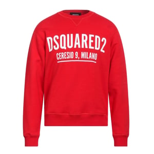Sudadera roja de cuello redondo con el logotipo Ceresio de Dsquared2