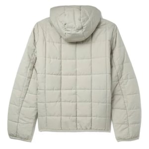 Chaqueta aislante Fred Perry con detalle de cuadrícula en blanco ostra claro