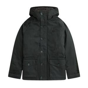Chaqueta parka corta Fred Perry Snorkel verde noche