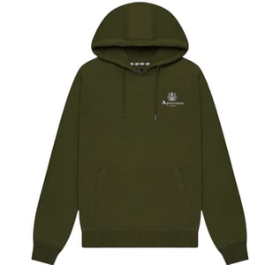 Sudadera con capucha verde con logo grande Aquascutum Active