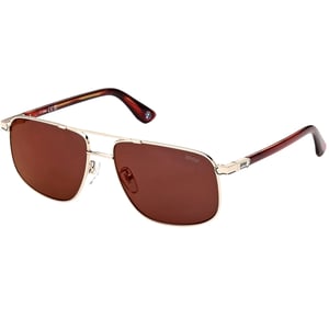 Gafas de sol BMW Roviex con montura dorada y lentes de espejo