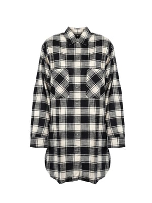Diesel Vestido D-Super de mujer negro, Blanco, Gris