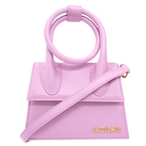 Bolso Jacquemus Le Chiquito Noeud rosa claro
