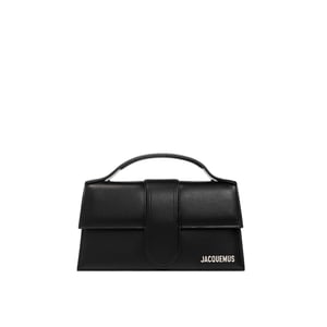 Bolso de hombro Jacquemus Le Grand Bambino con logotipo plateado