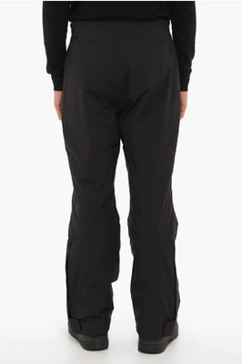 Pantalones de esquí acolchados de tela impermeable en negro