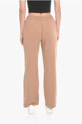 Joggers WORKSHOP de pierna ancha con estampado de logotipo en beige