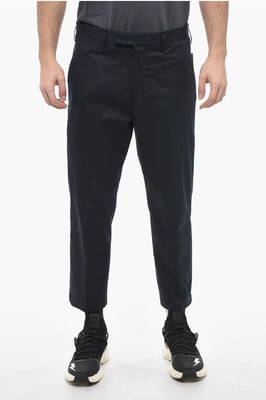 Pantalones JAMIE de corte entallado con trabillas para cinturón en azul