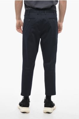 Pantalones JAMIE de corte entallado con trabillas para cinturón en azul