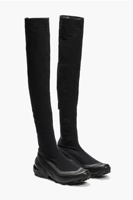 Botas tipo calcetín SALOMON X MM6 CROSSWADER con suela de tacos en negro