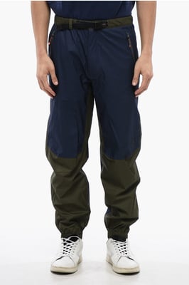 Pantalones SPRINGER bicolor en azul y verde