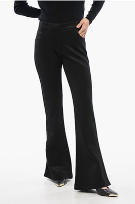 Pantalones acampanados negros