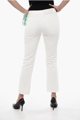 Vaqueros rectos TWISTED de 18 cm en color blanco