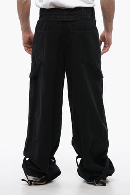 Vaqueros cargo de corte relajado GARMDYED CARPENTER de 32 cm en negro
