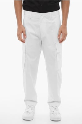 Pantalones cargo holgados FIREMAN en blanco