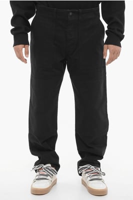 Vaqueros de pierna ancha lavados oscuros de 22 cm en negro