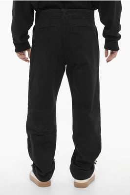 Vaqueros de pierna ancha lavados oscuros de 22 cm en negro