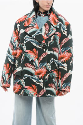 Chaqueta cruzada MM4 con motivo floral en multicolor