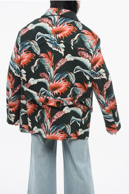 Chaqueta cruzada MM4 con motivo floral en multicolor