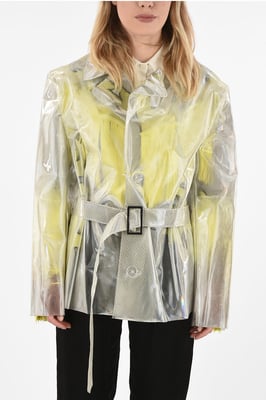 Abrigo impermeable MM0 en color blanco