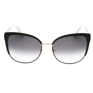 Gafas de sol Kate Spade Genice con montura dorada y negra y lentes degradadas en gris