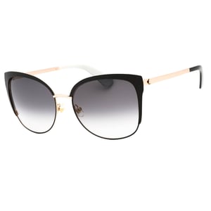 Gafas de sol Kate Spade Genice con montura dorada y negra y lentes degradadas en gris