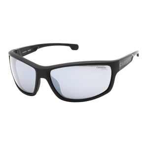 Gafas de sol Carrera Caraduc con montura negra y gris y lentes plateadas de espejo