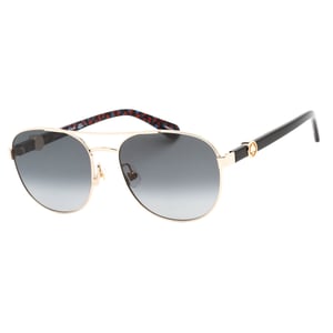 Gafas de sol Kate Spade con montura raglán dorada y lentes grises con degradado