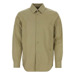 Camisa abotonada Burberry con motivo de caballero ecuestre Camisa informal verde cazador