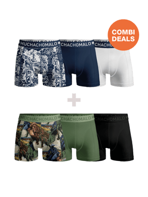 Muchachomalo Boxer Hombre - 3+3 Piezas - Calzoncillos Hombre