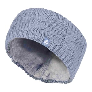 Diadema Térmica de Invierno para Mujeres con Forro de Forro Polar y Tejido de Cable