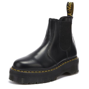 Botas Negras Pulidas Cuadradas para Mujer Dr. Martens 2976