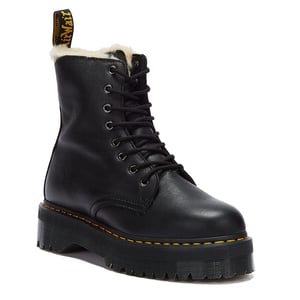 Botas para Mujeres Dr. Martens Jadon Pisa con Forro de Piel - (Negro)
