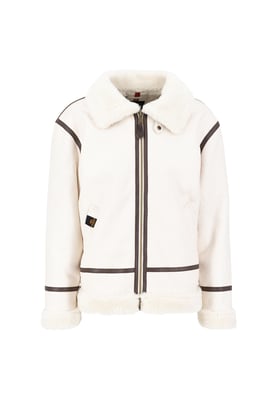 B-3 Faux Leather Bomber Jacket