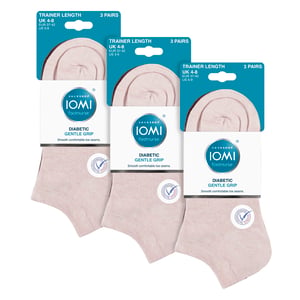 Paquete de 9 calcetines para entrenar de mujer diabética | Calcetines de tobillo anchos para pies hinchados