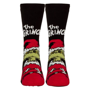 Calcetines de Navidad con patrón del Grinch para hombre