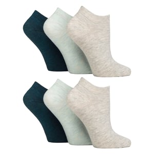 Paquete de 6 Calcetines para Entrenamiento Diabéticos para Mujeres | Calcetines Extra Anchos para Pies Hinchados