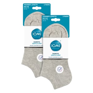 Paquete de 6 Calcetines para Entrenamiento Diabéticos para Mujeres | Calcetines Extra Anchos para Pies Hinchados