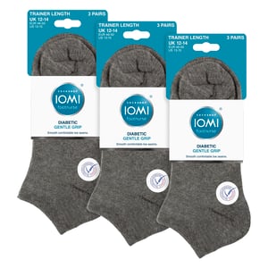 Paquete de 9 calcetines para hombres diabéticos | Calcetines de tobillo extra anchos sin elasticidad