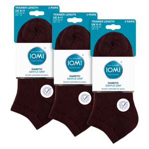 Paquete de 9 calcetines para hombres diabéticos | Calcetines de tobillo extra anchos sin elastano