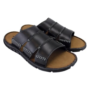 Zapatillas de cuero deslizables para hombres, verano en la playa