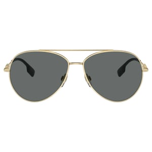 Gafas De Sol Burberry En Gris Oscuro Con Lentes Doradas