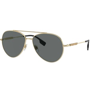 Gafas De Sol Burberry En Gris Oscuro Con Lentes Doradas