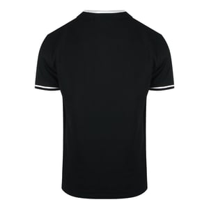Polo Negro Con Cuello De Rayas Llamativas Cavalli Class