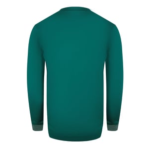 Sudadera De Cuello Redondo Cavalli Class Bold Multi Logo Green Ottanio