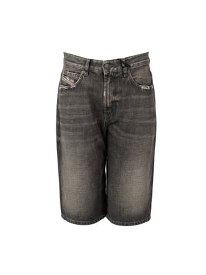 Diesel Bermudas De-Lily de mujer negro, Gris