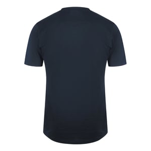 Camiseta Azul Marino Con Logo Floral De Tigre De Cavalli Class