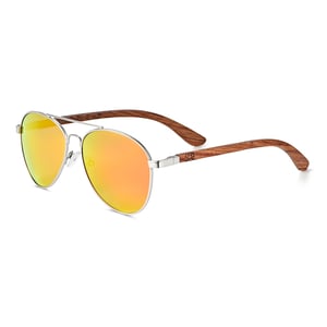 Gafas de sol polarizadas Earth Wood Sayulita - Secoya/Azul verdoso