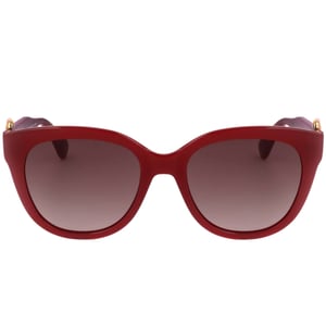 Gafas de sol Moschino Brown SF Lens con hebilla en las patillas rojas