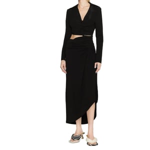 Vestido midi con aberturas OFF-WHITE