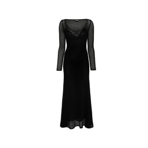 Vestido largo de crochet de lúrex de Tom Ford